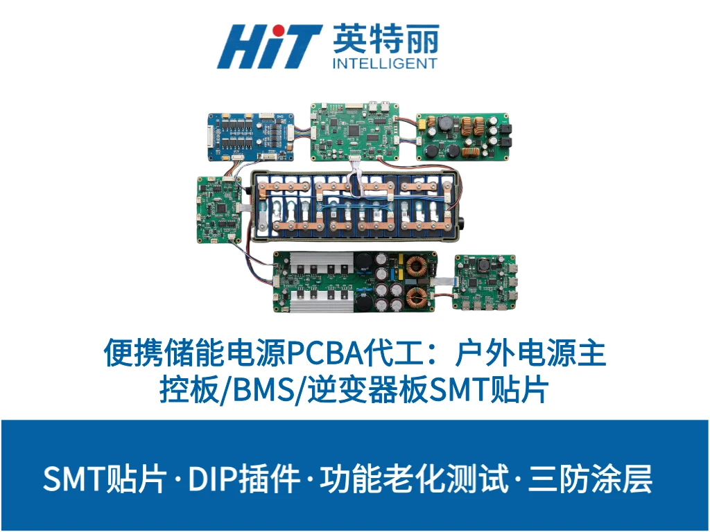 便携储能电源PCBA代工：户外电源主控板/BMS/逆变器板SMT贴片制造