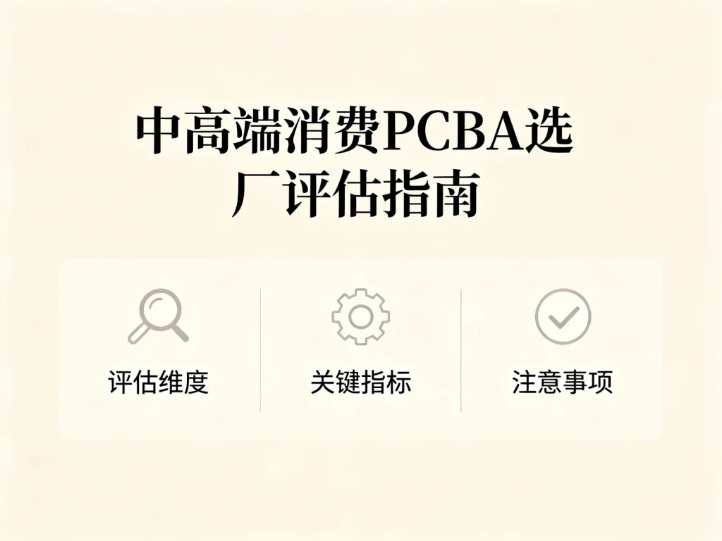 中高端消费PCBA选厂评估指南