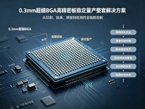 0.3mm超细BGA高精密板稳定量产整套解决方案