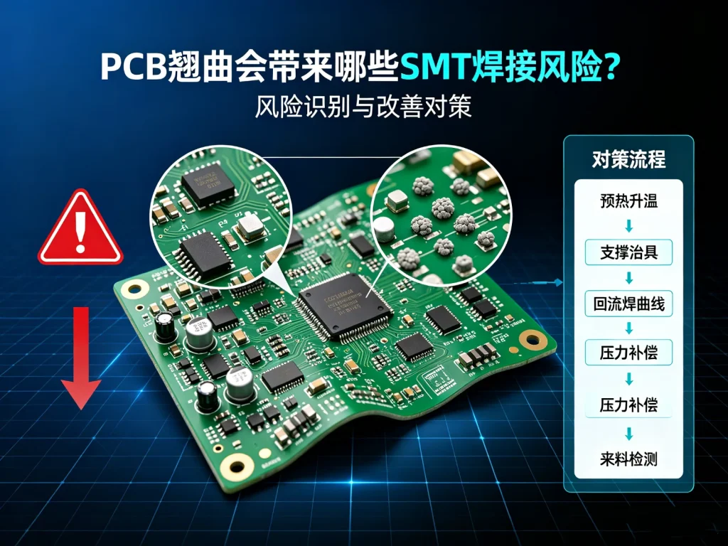 PCB翘曲会带来哪些SMT焊接风险？详解对策