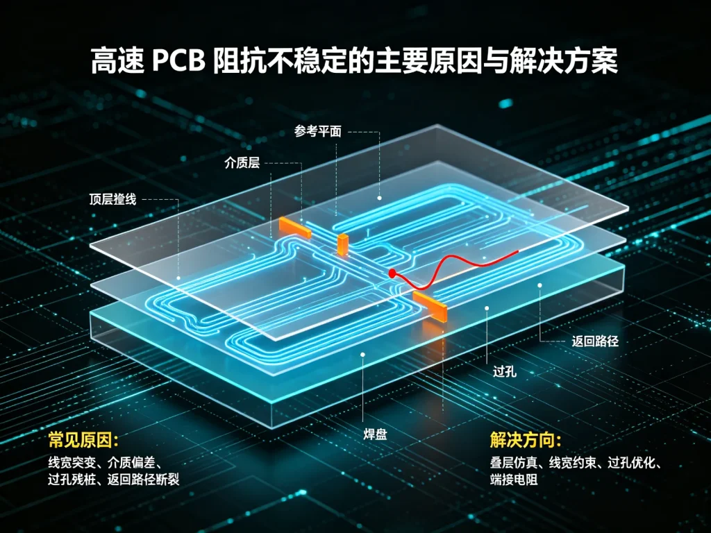 高速PCB阻抗不稳定的主要原因与解决方案