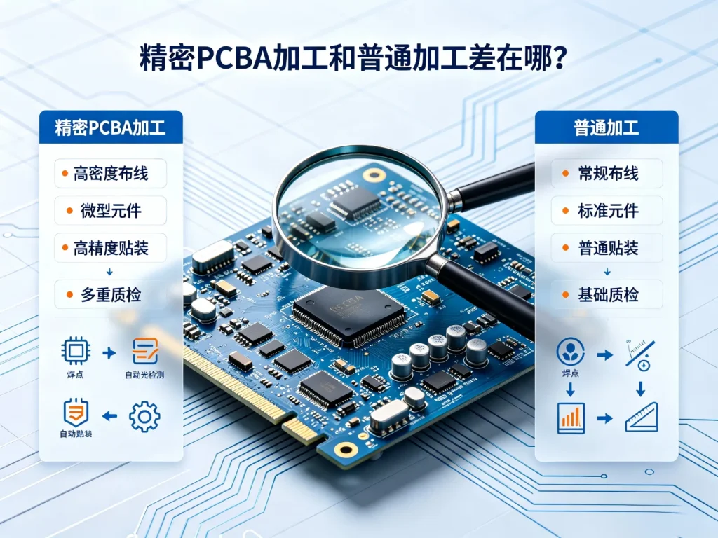 精密PCBA加工和普通加工差在哪？