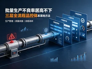 批量生产不良率居高不下，三层全流程品控体系落地方法