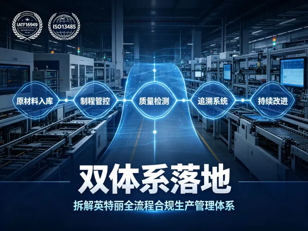 IATF16949+ISO13485 双体系落地，拆解英特丽全流程合规生产管理体系