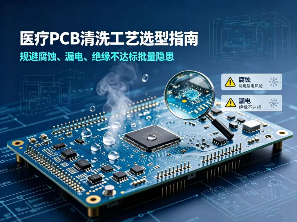 医疗 PCB 清洗工艺选型指南，规避腐蚀、漏电、绝缘不达标批量隐患