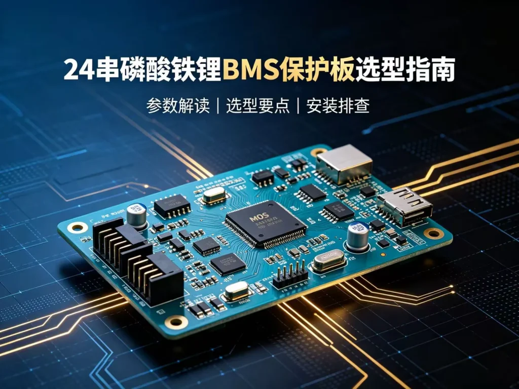 24 串磷酸铁锂 BMS 保护板选型指南